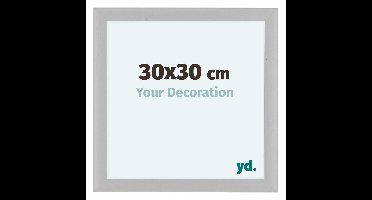 Your Decoration - Fotolijst 30x30 cm - MDF - Wit Houtnerf - Como