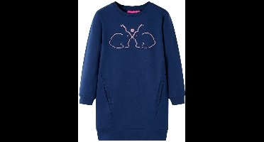 vidaXL - Kinderjurk - 116 - marineblauw
