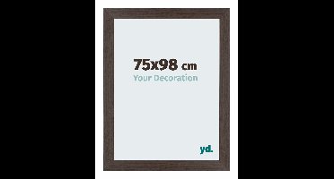 Your Decoration - Puzzellijst 75x98 cm - Eiken Donker - Puzzellijst 1500-2000 stukjes - MDF Fotolijst - Mura