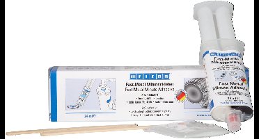 WEICON Fast-Metal – 24 ml 2-componenten epoxylijm met spatel