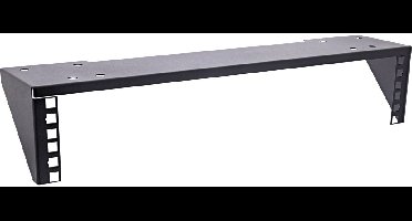 Bureaubeugel voor 19 inch componenten | 2U | zwart