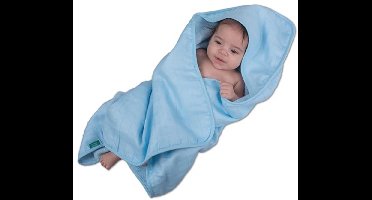 Urban Kanga Badcape voor baby's met capuchon, badhanddoek, badhanddoek (kristalblauw)