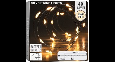 VILDE - Kerstboomverlichting - 40 LED - 195 cm - Warm Wit