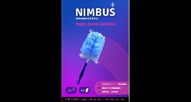 NIMBUS Magic Duster Starterkit Handvat + 4 Navullingen - 8 x 1 set - Voordeelverpakking