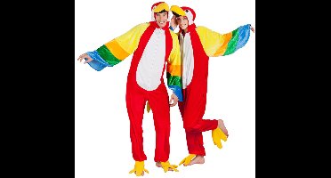 Boland Papegaai kostuum - onesie - one size - dierenpak - volwassenen - carnaval