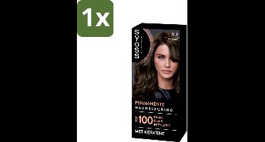 SYOSS - Permanent Coloration 5-1 - Haarverf - Permanente Haarkleuring - Lichtbruin - Grijsdekking - 1 stuk