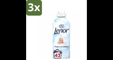 Lenor – Wasverzachter – Sensitive – 42 Wasbeurten - 882 ml - Bulkverpakking - 3 stuks