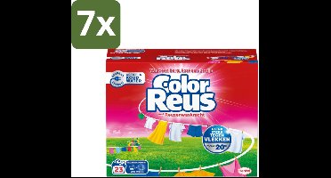 Color Reus - Waspoeder - Gekleurde Was - 23 Wasbeurten - Bulkverpakking - 7 stuks