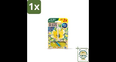 1 x Ambi Pur - Toiletblok - Citrus & Jasmijn - 2 stuks per verpakking- Toiletblok Citroen En Jasmijn - Toilet Geur - Toilet Reiniging - Toilet Blok - Toilet Geur Blok