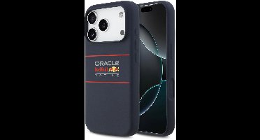 Red Bull Racing Silicone Oversize Horizontal Logo Back Cover hoesje met MagSafe voor Apple iPhone 17 Pro - Donkerblauw