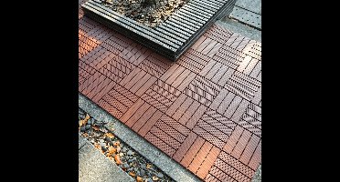 54 Stuks Kunststof Vloertegels – Interlocking Tegels – Patio Tegels – Balkon Tegels – Buitenvloer Tegels – Waterdicht – Weerbestendig PP Materiaal