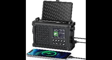 Noodradio - Noodpakket Oorlog - Draagbare Radio - Powerbank Zonneenergie - Transistor Radio