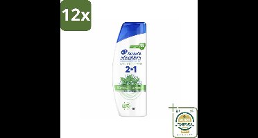 Head & Shoulders – 2-in-1 – Menthol Fresh – 300 ml - Voordeelverpakking - 12 stuks - Menthol shampoo - Verfrissende shampoo