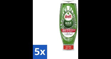 Dreft – Original – Max Power Afwasmiddel – 730 ml - Bulkverpakking - 5 stuks