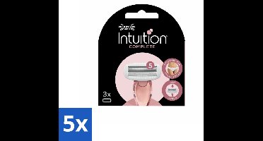 Wilkinson Sword - Navulmesjes - Intuition Complete - Compatibel - 3 mesjes - Bulkverpakking - 5 stuks