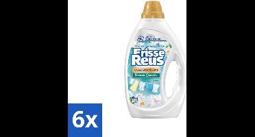 6 x Frisse Reus - Vloeibaar Wasmiddel - Lotus - Witte Was - 19 Wasbeurten - Wasmiddel - Waspoeder - Witte Was - Lichtgekleurde Was - Lotusgeur