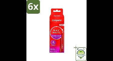 Colgate - Serum - Max White - Overnight Whitening - 2,5 ml - Voordeelverpakking - 6 stuks - Witte tanden - Tanden bleken