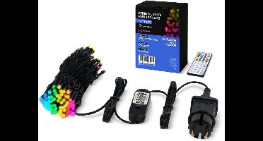 Smart kerstverlichting · RGB · 125 lampjes · 10 meter · IP44 ·Wifi / Bluetooth · Inclusief app