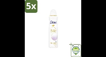 5 x Dove – Deodorant Spray – Clean Touch – 150 ml - Grootverpakking - Anti-transpirant - Deodorant Spray - Zweetbestendig - Geurbestendig - Huidverzorgend