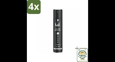 Taft - Power Invisible 5 - Haarspray - Onzichtbare hold - 250 ml - Voordeelverpakking - 4 stuks - Natuurlijke look - Haar fixeren