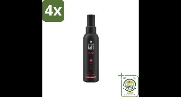 Taft - Power 4 - Styling Gel Spray - 150 ml - Voordeelverpakking - 4 stuks - Sterke hold - Haar fixeren