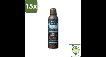15 x Kneipp - Douche schuim - Men Cool Freshness - Frisse geur - 200 ml - Grootverpakking - Douche Foam - Mannen - Verfrissend - Munt - Jojoba