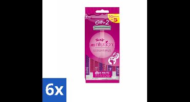 Wilkinson - Wegwerpscheermesjes - Extra 2 Beauty - Extra Comfort - 15 mesjes - Voordeelverpakking - 6 stuks