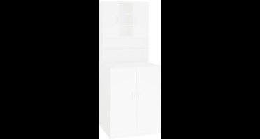 vidaXL - Wasmachinekast - wit