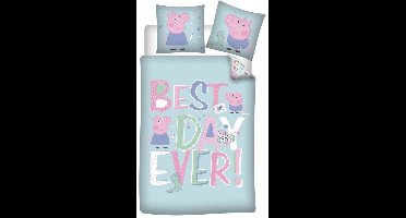 Peppa Pig Dekbedovertrek Best day Ever 140 x 200 cm - Polyester