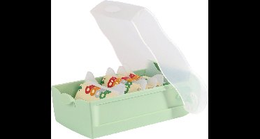 Leerstudieset CROCO, liggend A7-formaat, pastelgroen-transparant