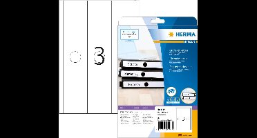Herma Suspension file labels white 63x297 SuperPrint 75 pcs