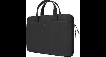 jooeer Laptop Sleeve Case 15,6-16 Inch Compatibel met Chromebook Notebook 15,6/16", Beschermende Waterdichte Computer Draagtas Zacht Gewatteerde Cover met Handvat Pocket, Zwart