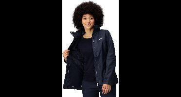 Waterdichte Shell Jas Dames - Navy - Ademend en Warm Gevoerd