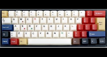 186-delige Transparante Keycap Set - Cherry Profiel - 7 Kleuren Vintage Mix - Geschikt voor Mechanische Toetsenborden