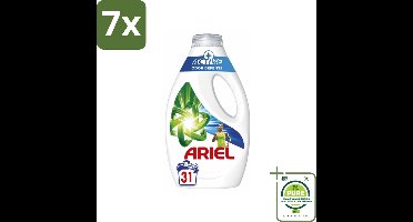 7 x Ariel Original - Actieve Geurbestrijding - Vloeibaar Wasmiddel - Witte en Gekleurde Was - 31 Wasbeurten - Grootverpakking - Wasmiddel - Vloeibaar Wasmiddel - Ariel - Geurbestrijding - Frisheid