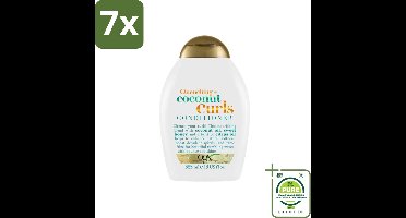 7 x OGX - Coconut Curls - Conditioner - Krulverzorging - Voedend - 385 ml - Grootverpakking - Krulverzorging - Conditioner - Kokosolie - Krullen Definiëren - Anti-pluis