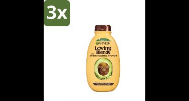 Garnier Loving Blends Avocado Olie en Shea Boter Shampoo 300 ml - Bulkverpakking - 3 stuks