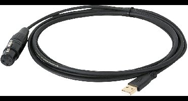 DAP Audio DAP UCI-10 USB-XLR microfoon interface kabel, 3 meter Home entertainment - Accessoires