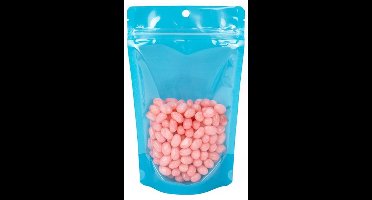 Stazakken Transparant/Neon Blauw 13x7,9x20,6 cm (100 Stuks)