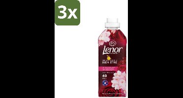 Lenor Passion - Wasverzachter - Jasmijn en Roos - 40 Wasbeurten - Bulkverpakking - 3 stuks