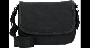 TOM TAILOR schoudertas Yara Saddle Bag Black zwart