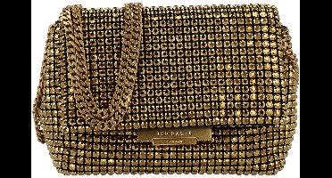 Ted Baker avondtas schoudertas Gliters Crystal Mini Cross Body Bag Gold goudkleurig