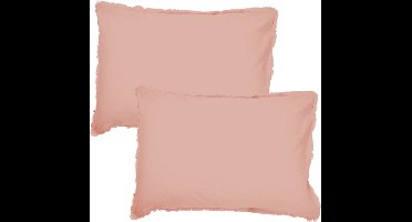 Matt & Rose Set Kussenslopen Nude - 50 x 70 cm - Gewassen Katoen