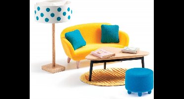 Djeco - Poppenhuis Meubeltjes | Woonkamer Set