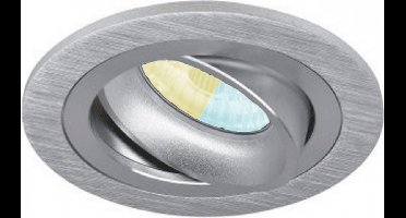 Inbouwspot Elgar met Philips HUE White Ambiance - spotje - Chrome / glimmend - rond - Voor binnen / woonkamer / keuken / slaapkamer - IP20 - GU10 - Buitendiameter: 92MM - boorgat: 80-86MM - min. Inbouwdiepte: 70MM