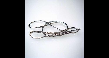 Versierelastiek Metallic Zilver 25,5cm (50 stuks)