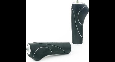 Widek Handvatten Urban 120 Mm Rubber Zwart/wit Per Set