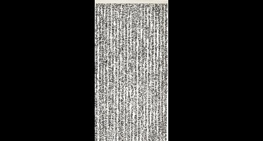 Vliegengordijn-kattenstaart- 90x220 cm grijs/zwart/wit mix in doos