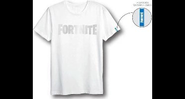 Fortnite T-shirt met korte mouw - wit - Maat L