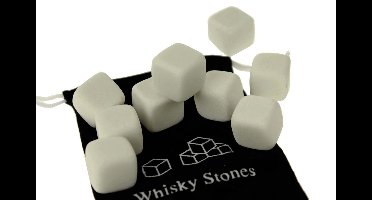 Ijsblok vervanger - Whisky Stones Wit - Set van 9